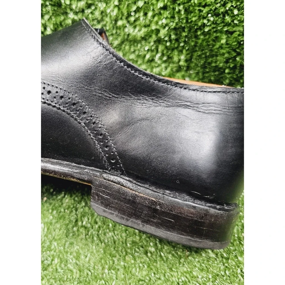 Allen Edmonds St Johns Black Leather Double Monk Strap Dress Shoes Mens 8.5 D